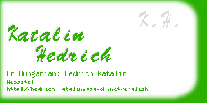 katalin hedrich business card